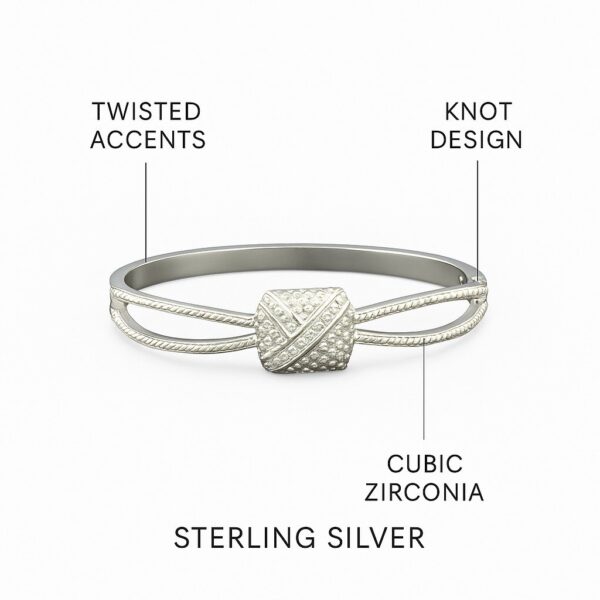 stylish silver kada bracelet