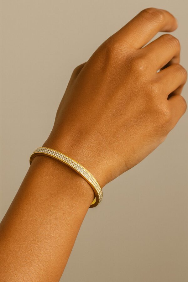 golden kada with stones