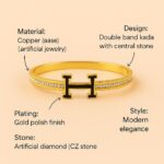 imported kada with H design