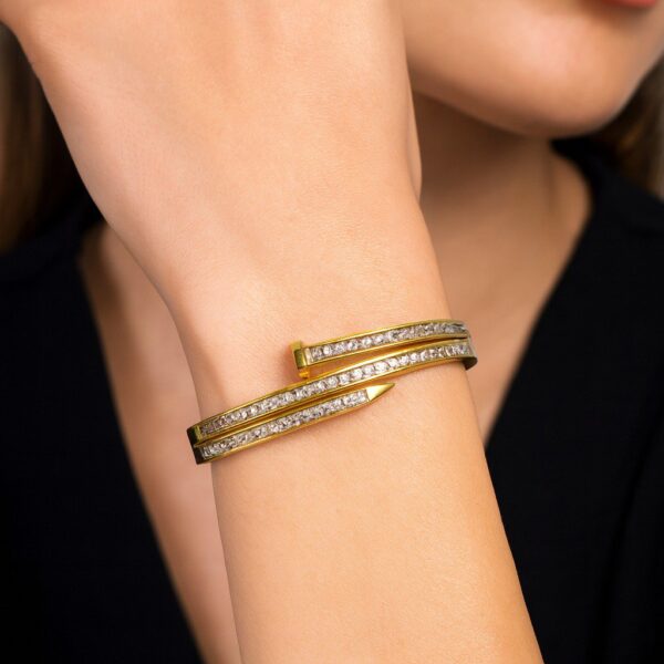 Imported Golden Kada with Stone