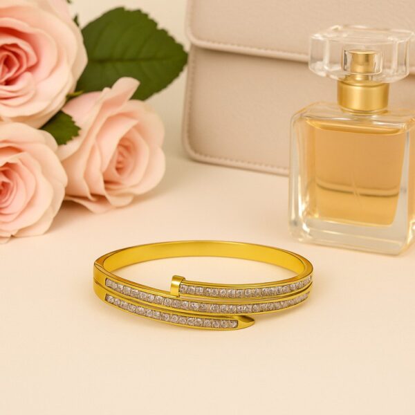Imported Golden Kada with Stone