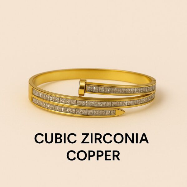 Imported Golden Kada with Stone