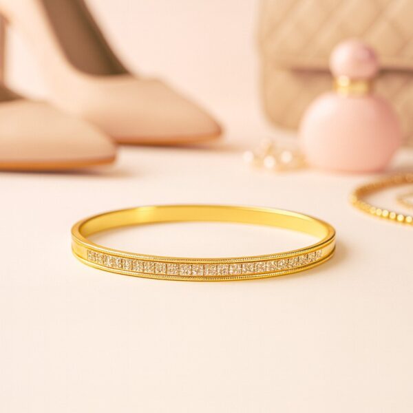 Golden Kada with Stone Lining