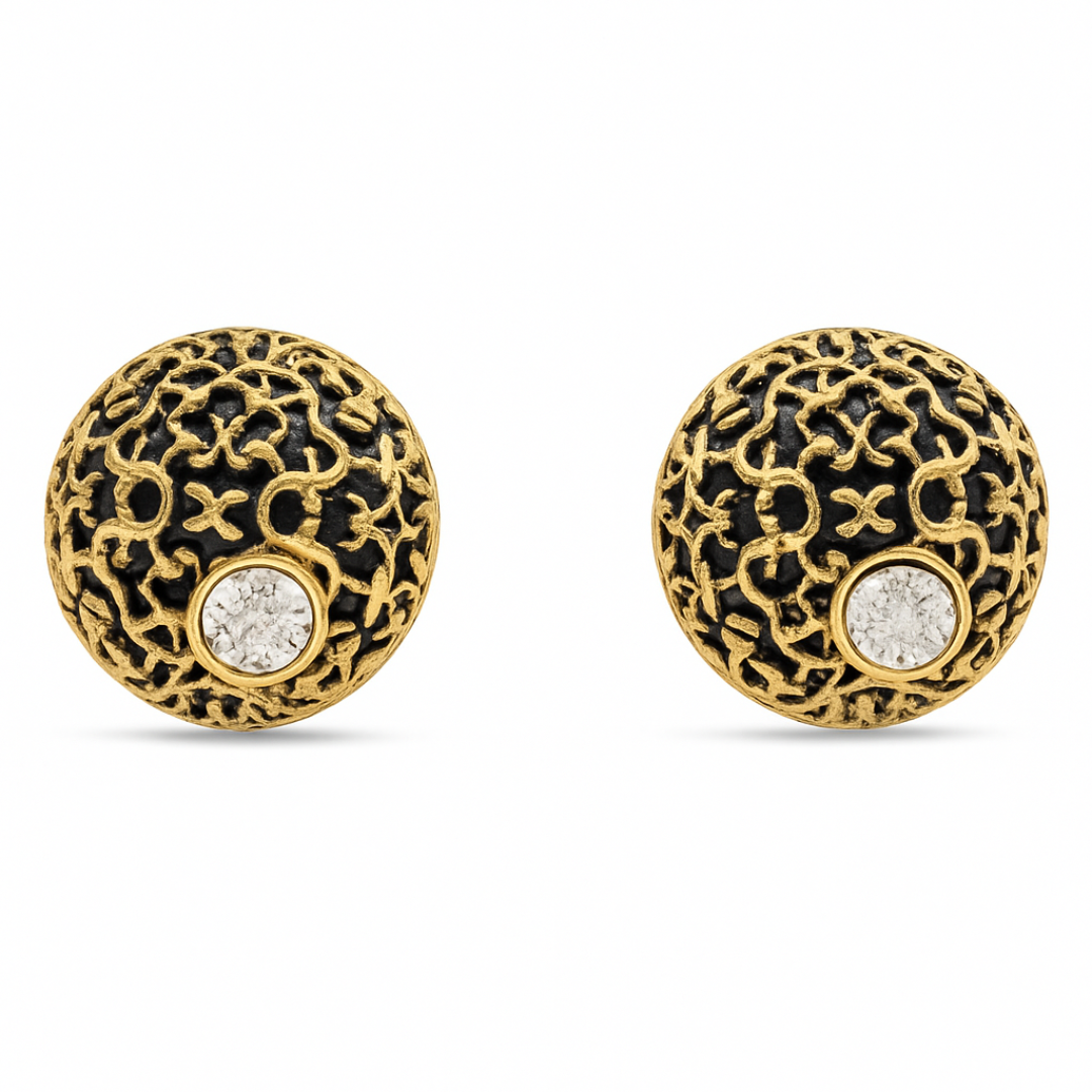 Stud Earrings with Silver Pin