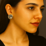 silver pin earrings