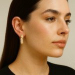 pearl studded earrings