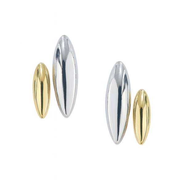 dual tone earrings