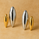 dual-tone earrings