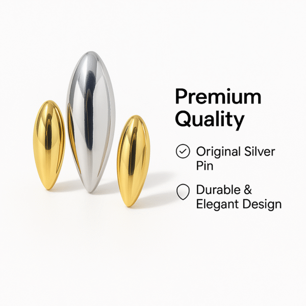 dual-tone earrings