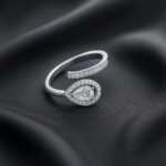 imported silver adjustable ring