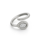 imported silver adjustable ring