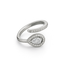 imported silver adjustable ring