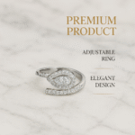 imported silver adjustable ring
