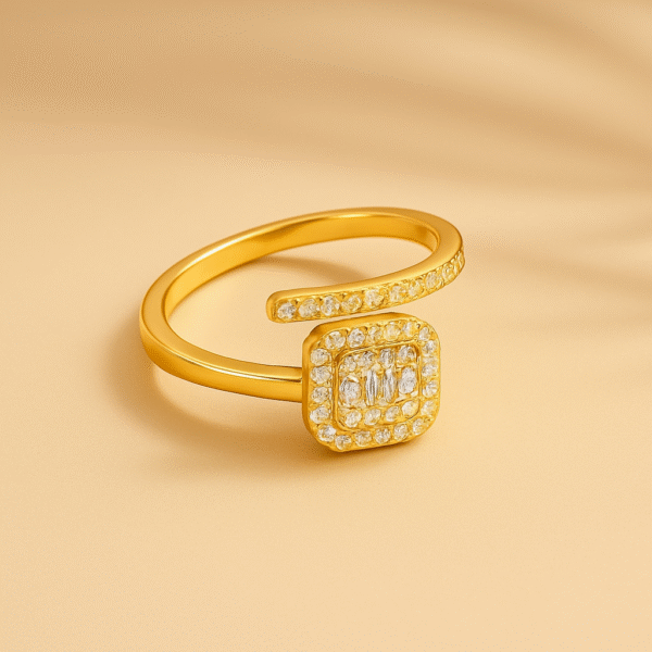 imported gold adjustable ring