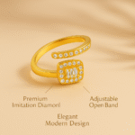 imported gold adjustable ring
