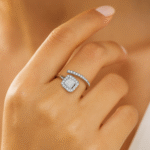 silver square ring