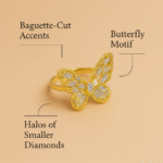 Imported Gold Butterfly Ring