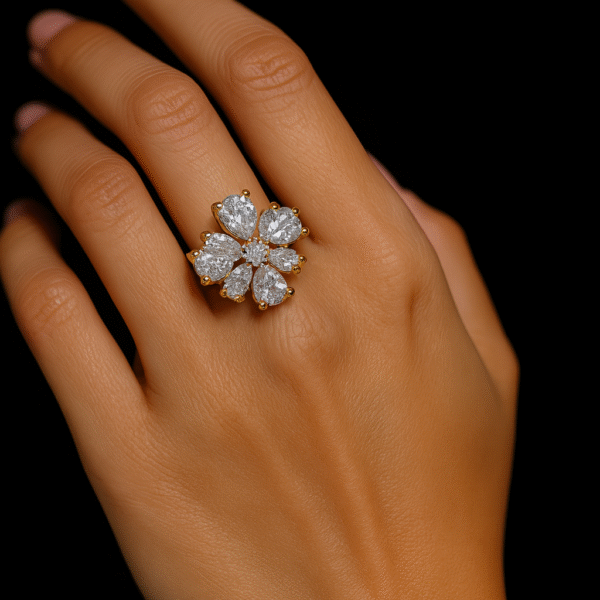Imported Gold Floral Ring