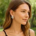 silver pearl earrings