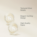 silver pearl earrings