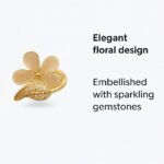 imported Gold floral earrings