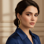 gold plated hoop earrings for women – Jewels Land collection