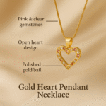 Heart Pendant Chain For Women