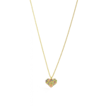 Multicolor Heart Pendant Chain