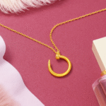 Jewelsland golden circle pendant chain