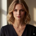Elegant Rose Gold Circle Pendant Necklace
