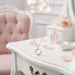 Elegant Rose Gold Circle Pendant Necklace