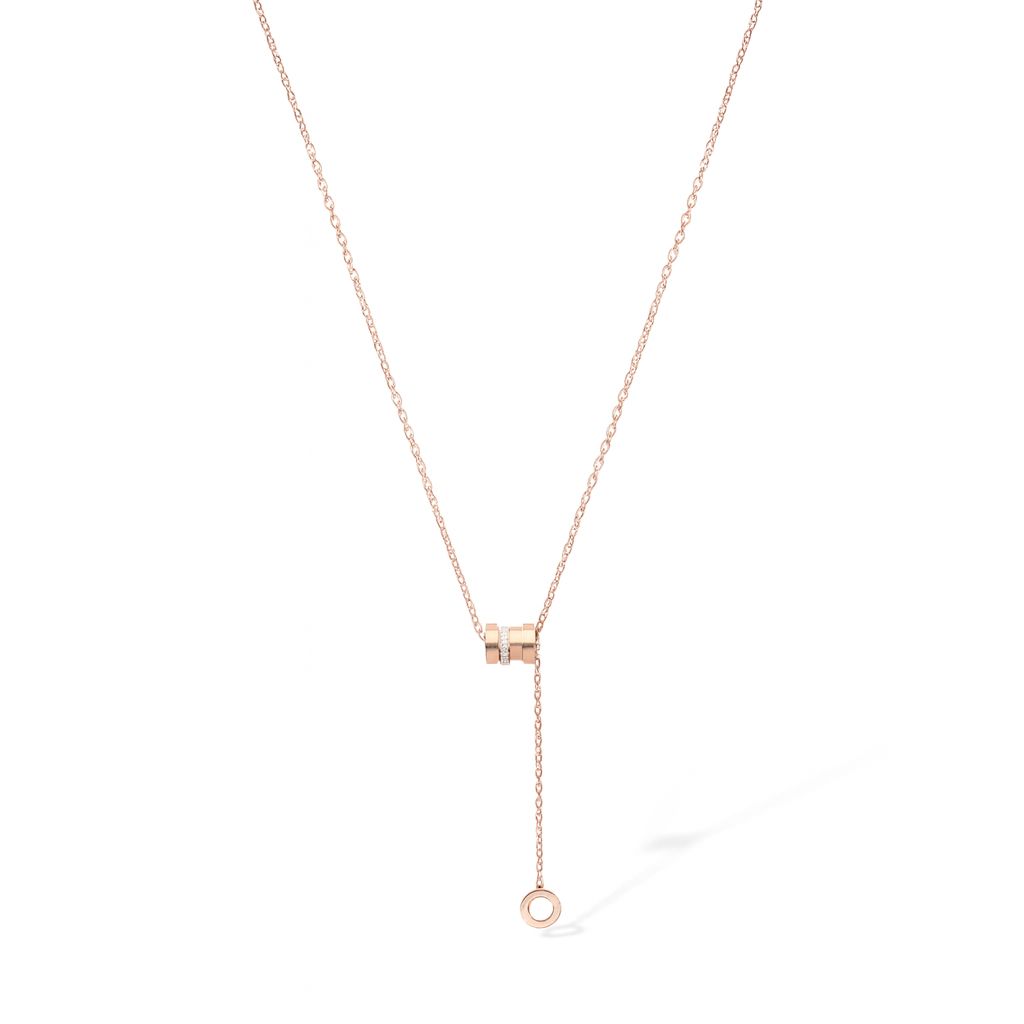 Rose Gold Drop Chain Necklace