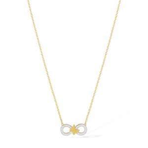 Jewelsland Infinity Butterfly Pendant Chain