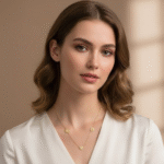 Multi-Charm Gold Station Necklace | Heart & Flower - Image 2