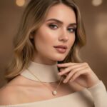 Pave CZ Ball Gold Plated Pendant Necklace - Image 2