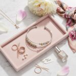 Mixed Metal Beaded Double Band Cuff Bangle - Image 3