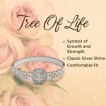 Tree of Life Silver Plated Bangle | Celtic Style - Image 4