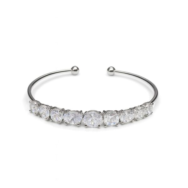 Jewelsland Silver Crystal Kada