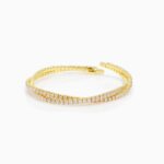 Jewelsland Gold Plated Crystal Kada