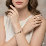 Jewelsland Silver Multicolor Stone Kada
