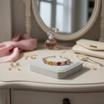 Multi-Color Stone Gold Plated Bangle | Adjustable - Image 3